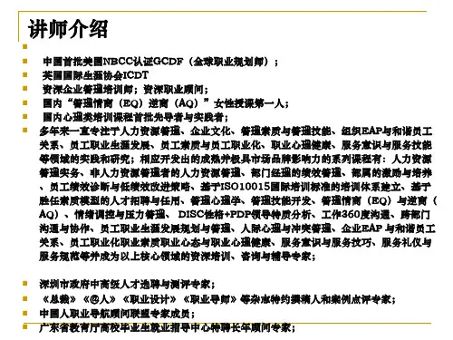 基于胜任素质模型的招聘甄选与任用(授课)PPT课件