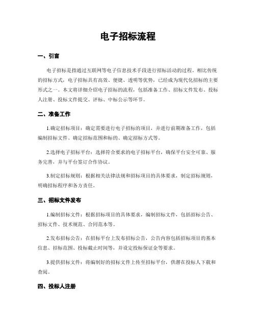 电子招标流程
