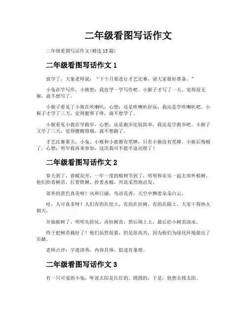 二年级看图写话作文