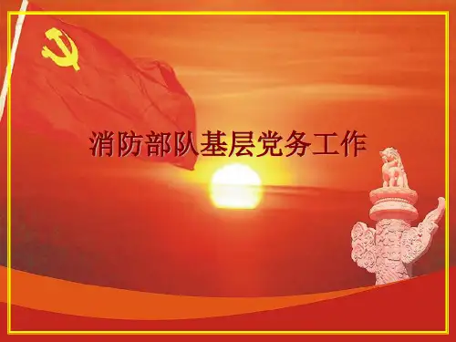 消防部队基层党务工作