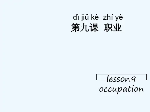 轻松学中文第一册第九课 PPT
