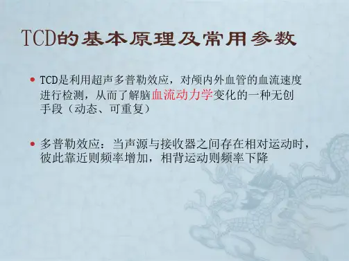 TCD的诊断分析及临床意义