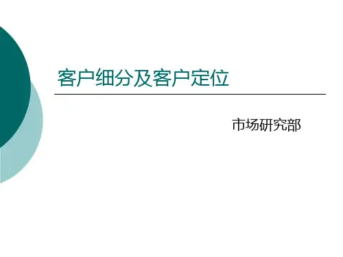 客户细分及客户定位.pptx