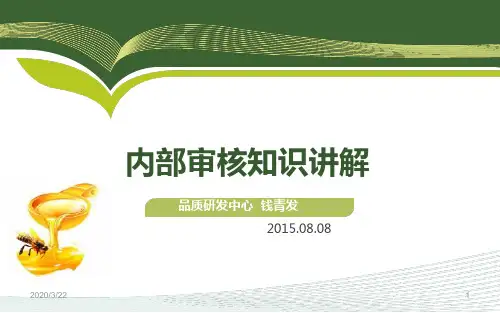 内部审核知识讲解PPT课件