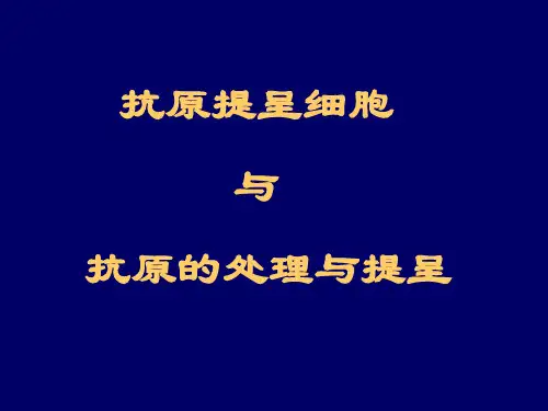 抗原的处理与提呈..