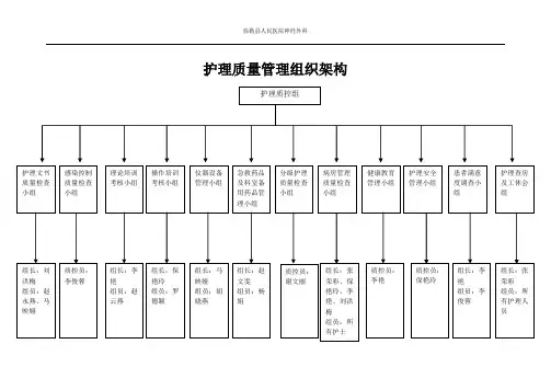 (完整word版)护理质量管理组织架构图