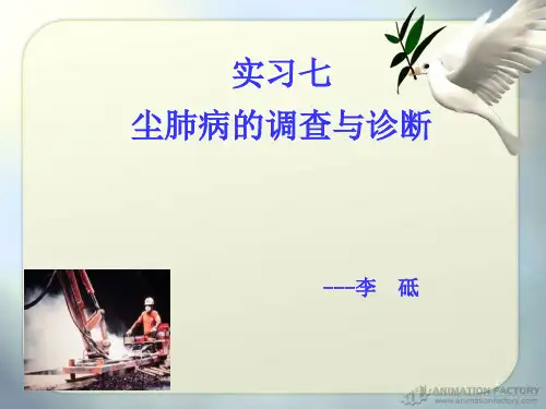 尘肺病的调查与诊断PPT课件