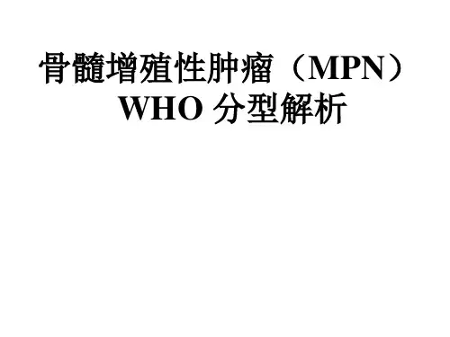 骨髓增殖性肿瘤MPN