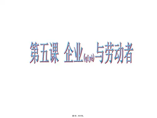 2017届高三第一轮复习经济生活第五课课件(共47张)