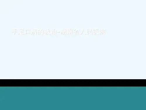 手足口病的救治-湖南省人民医院[可修改版ppt]