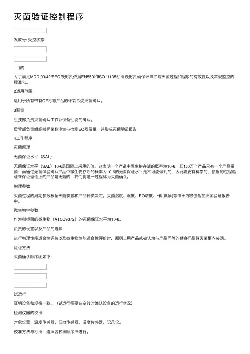 灭菌验证控制程序