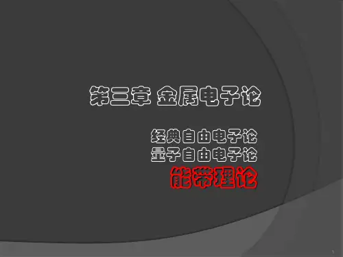 61 能带理论布洛赫定律PPT课件