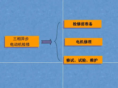 三相异步电动机检修方法