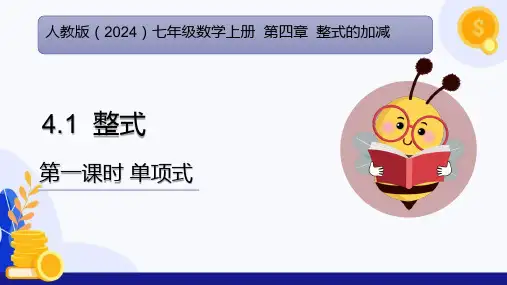 4.1 整式(第1课时 单项式)(课件)七年级数学上册(人教版2024)