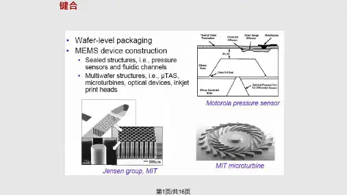 MEMS键合工艺简介PPT课件