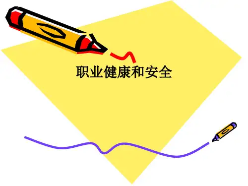 职业健康和安全PPT课件