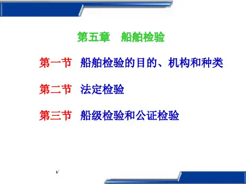 船舶管理--船舶检验  ppt课件
