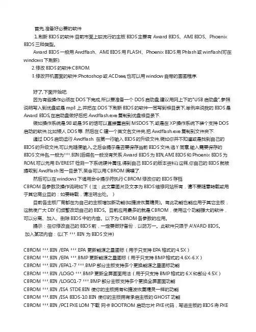 BIOS开机画面修改全攻略