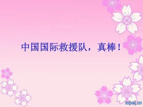 三年级下册中国国际救援队_真棒!ppt