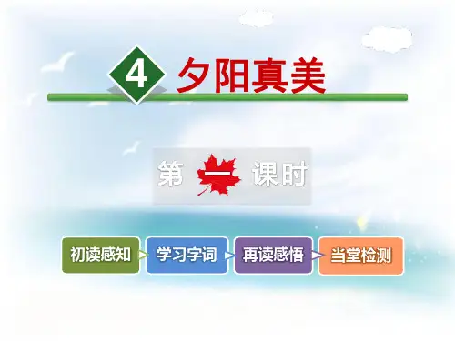 《夕阳真美》(ppt)课件