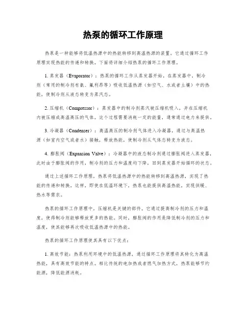 热泵的循环工作原理