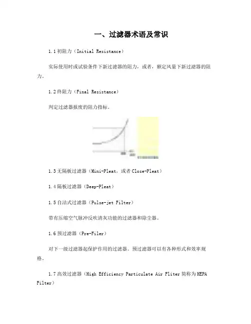 过滤效率和洁净等级