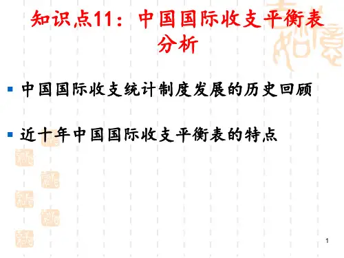 中国国际收支平衡表分析