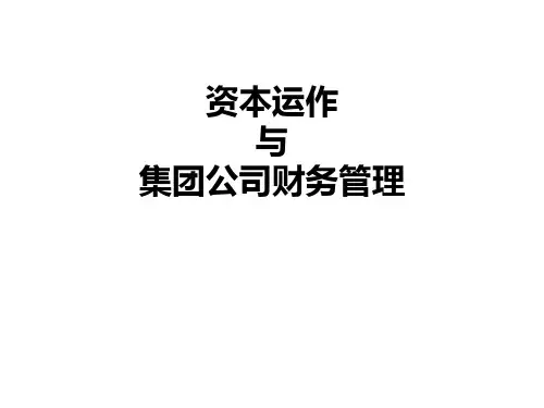 资本运作与集团财务管理(PPT257页).pptx