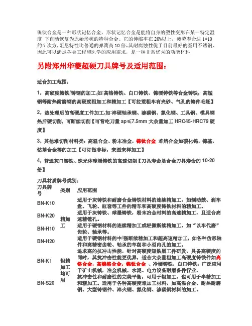 镍钛合金是一种形状记忆合金,形状记忆合金是能将自身的