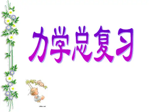 初中力学总复习-中考复习