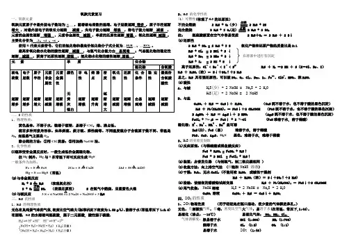 氧族元素复习(用)