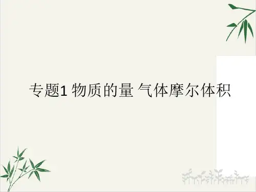 物质的量气体摩尔体积28张ppt)