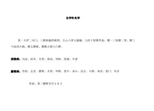 针灸秘方及十二经脉穴位定位