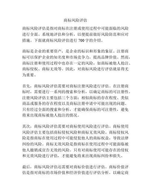 商标风险评估
