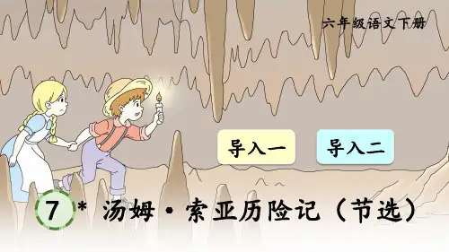 部编人教版六年级语文下册《汤姆·索亚历险记(节选)》教材课件