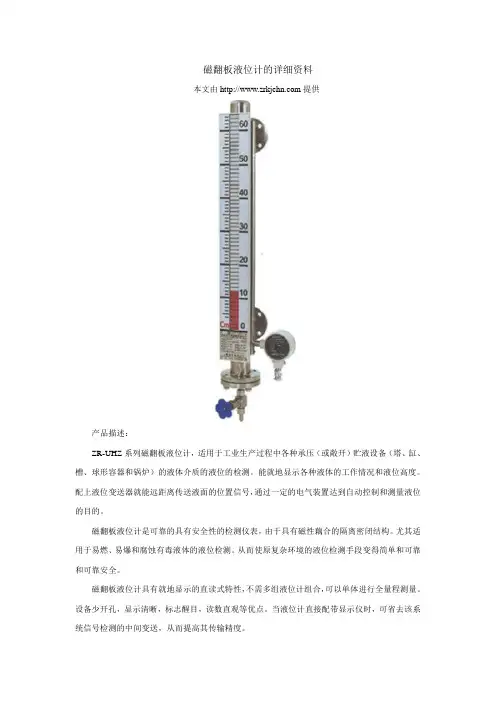 磁翻板液位计