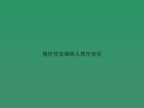 慢性肾衰竭病人教学查房