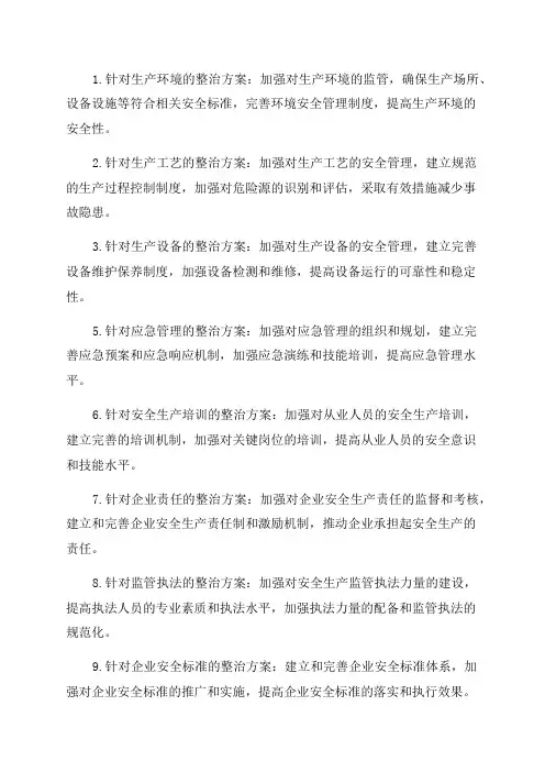 全国安全生产专项整治三年行动个实施方案