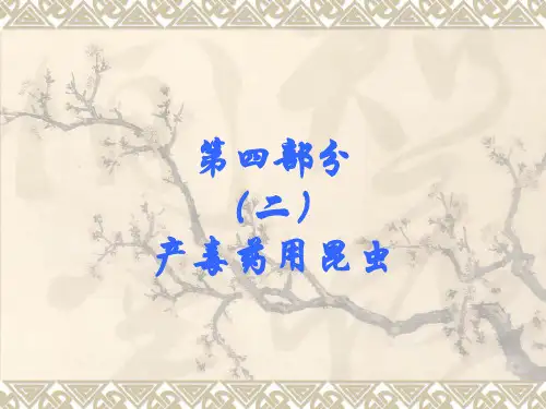 第四部分(二),产毒药用昆虫
