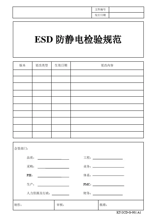 ESD防静电检验规范A2