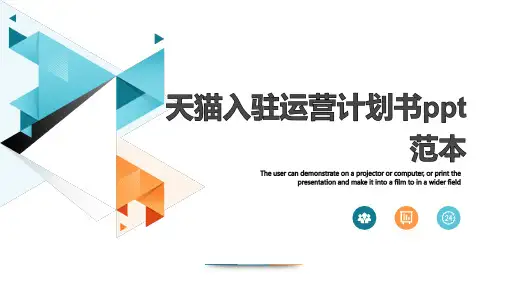 天猫入驻运营计划书ppt范本