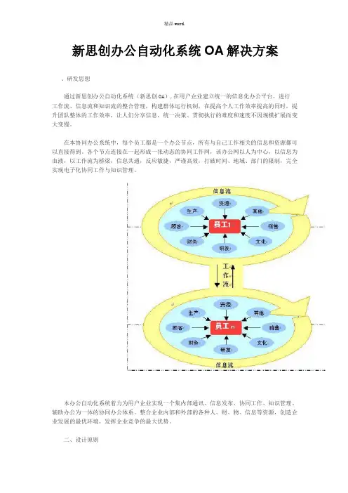 新思创办公自动化系统OA解决方案优选