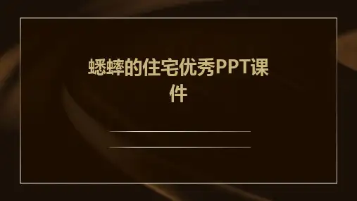 蟋蟀的住宅优秀PPT课件
