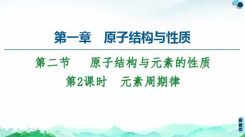 第1章 第2节 第2课时 元素周期律课件-2024-2025学年【新教材】人教版高中化学选择性必修2