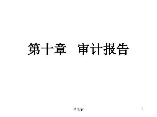 审计报告PPT课件