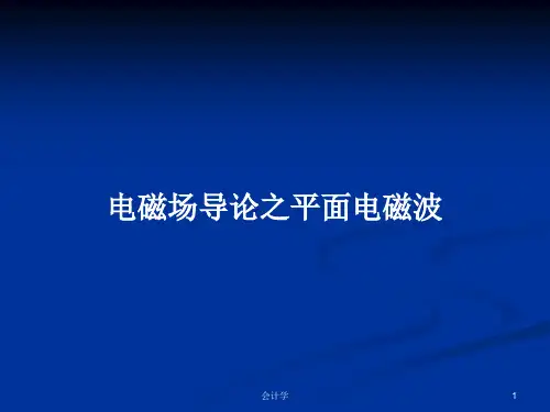 电磁场导论之平面电磁波PPT学习教案