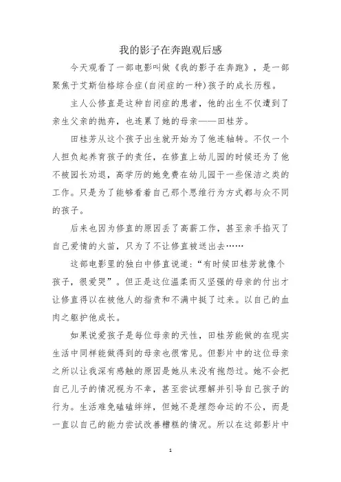 我的影子在奔跑观后感