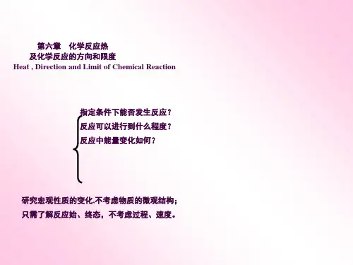 化学反应热及化学反应的方向和限度ppt课件