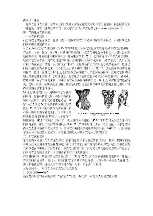 内衣设计课程