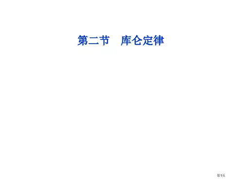 教科版选修3-1库仑定律省公开课一等奖全国示范课微课金奖PPT课件